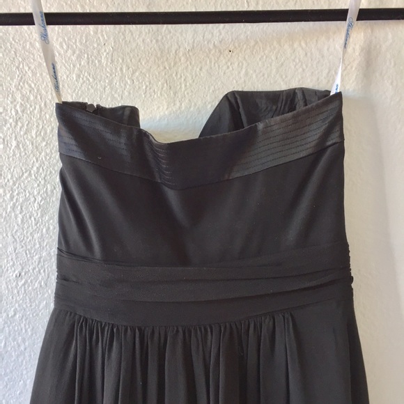 Shoshanna Black Strapless Silk Dress - Picture 5 of 8